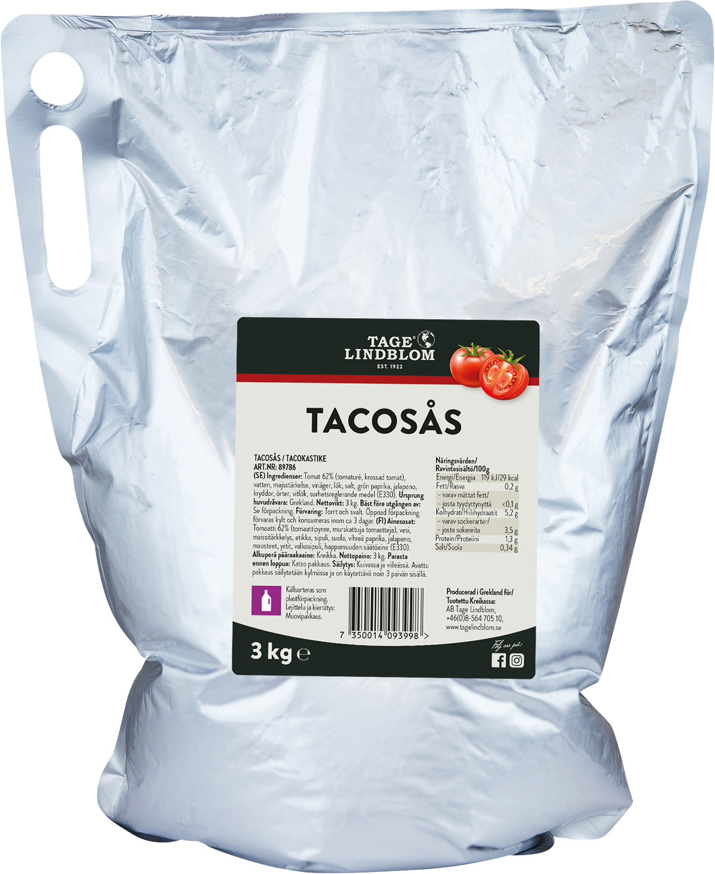 Tacosås