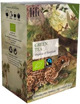 Grönt te, neutralt, Eko, Fairtrade