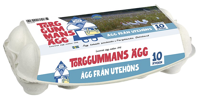 Ägg frigående utehöns M/L