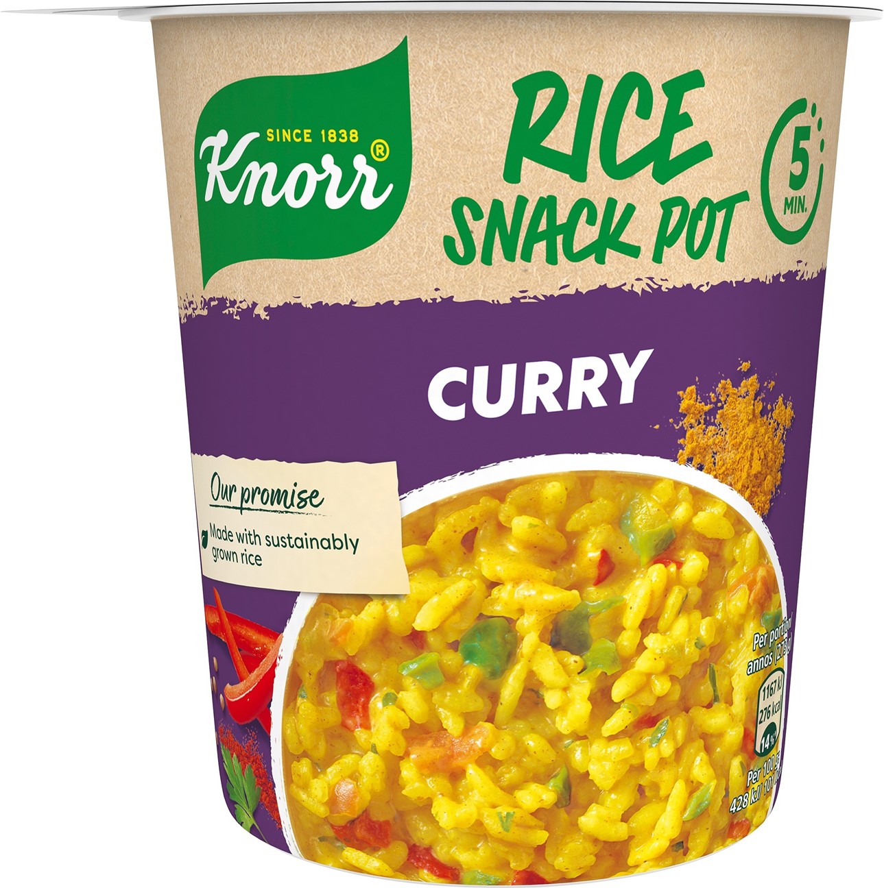 Snack Pot Rice Curry Knorr Dabas