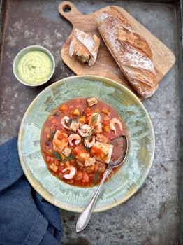 Rotsaksgryta med saffran - grund ti