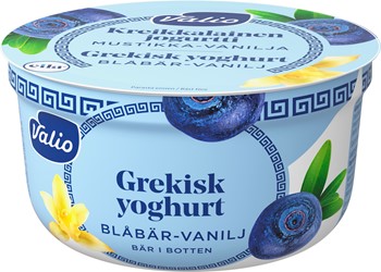 Laktosfri Grekisk yog Blåbär/Vanilj