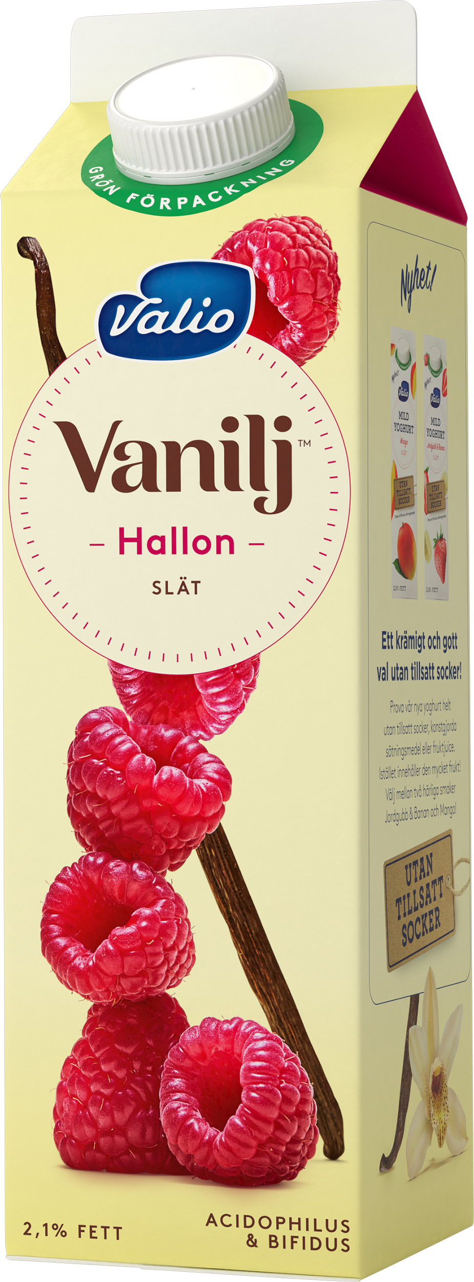 Vaniljyoghurt Hallon