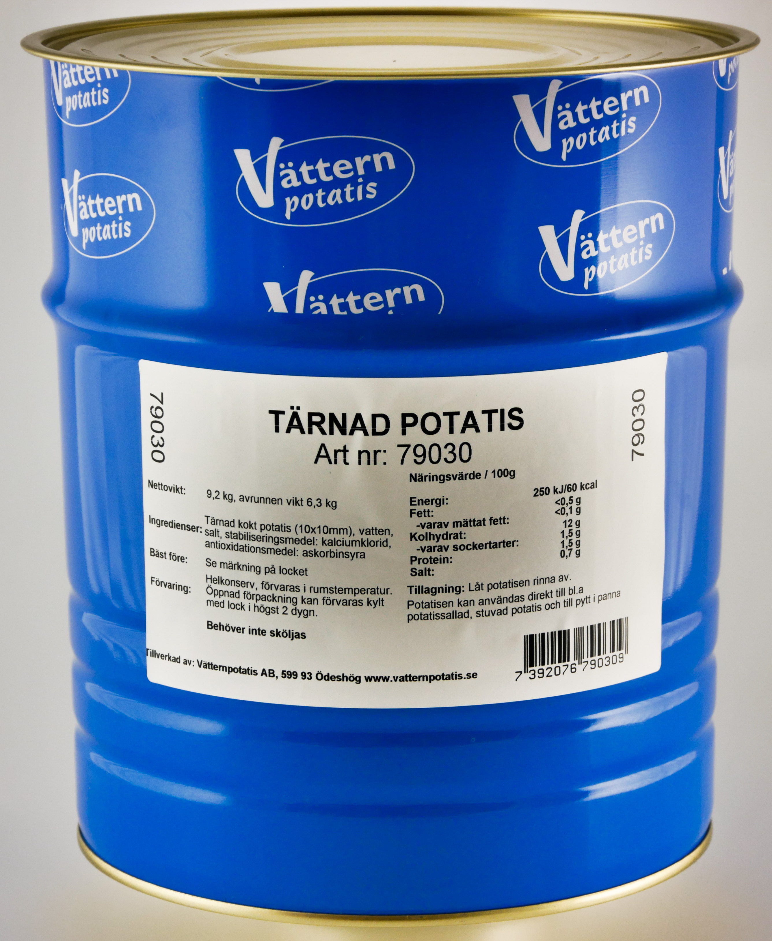 Konserverad Tärnad potatis