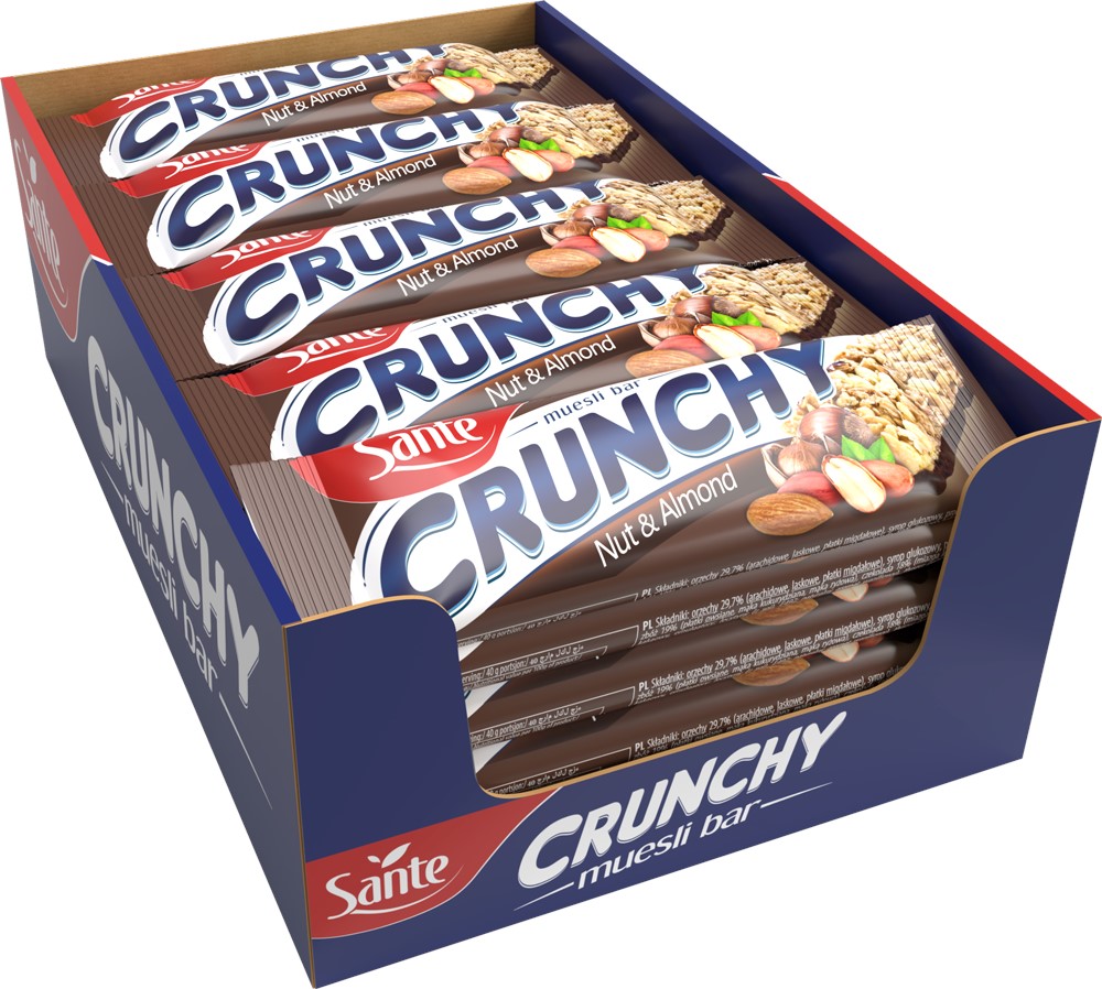 Crunchy Bar Nut, almond chocolate Sante Dabas